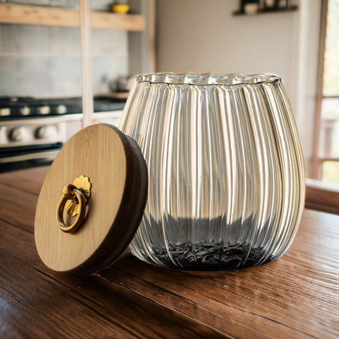 Glass Storage Jars Wholesale Chinese Irregular Household Kitchen Organizing Storage Jars Vertical Tea Jars Sealing Jars