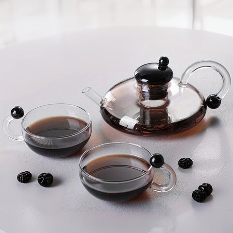 High borosilicate high temperature filtration teapot glass teapot heat-resistant glass tea set home coffee maker