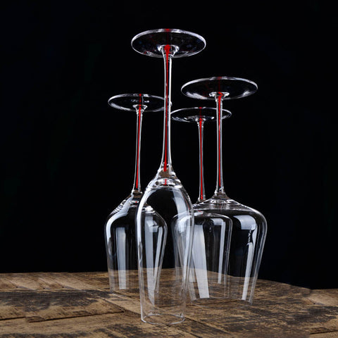 Luxury high-end Burgundy home crystal glass wine glass highball glass peach heart champagne glass Yan value red wine glass