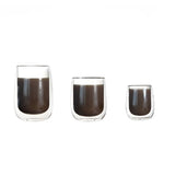 Wholesale creative heat insulation high borosilicate glass household milk cup coffee cup office tea cup double-layer glass cups