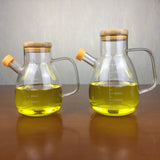 定制批发带刻度玻璃油壶厨房用品酱油麻油醋瓶隔热玻璃油壶