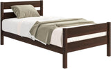 Twin Bed with Headboard and Footboard,Espresso