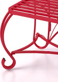 Butterfly Cast Metal Garden Bench, Outdoor Bench Patio Seat, Park Bench Outdoor Seating for Garden, Yard, Park, Entryway