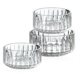 Vertical Stripe Crystal Prep Bowl Small Clip Bowl Tableware Clear Mini Glass Serving Bowl