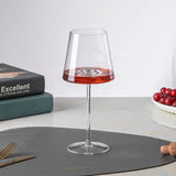 Elegant Trapezoidal White Wine Glasses Stemless Concave Bottom Stemmed Highball Glasses