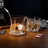 300ml Iceburg Whiskey Glass Bar Clear Engraved Glass Spirits Glasses