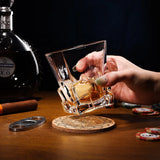 300ml Iceburg Whiskey Glass Bar Clear Engraved Glass Spirits Glasses