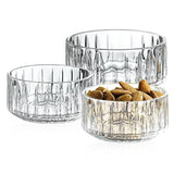Vertical Stripe Crystal Prep Bowl Small Clip Bowl Tableware Clear Mini Glass Serving Bowl