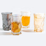 Japanese Glacier Frosted Glasses Clear Old Fashioned Whiskey Rock Glasses