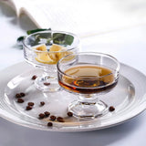 Mini 6 oz Ice Cream Sundae Glasses with Feet Embossed Dessert Bowl Polishing Technique