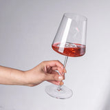 Elegant Trapezoidal White Wine Glasses Stemless Concave Bottom Stemmed Highball Glasses