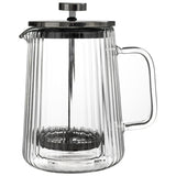 Glass French press pot double borosilicate glass vertical filter press pot household tea brewer milk froth hand brewing coffee maker