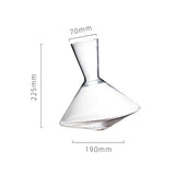 Hot not to fall down to wake up creative gyroscope rotating wine dispenser household crystal glass shaking wake up wine dispenser