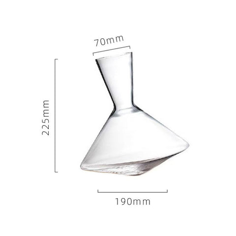 Hot not to fall down to wake up creative gyroscope rotating wine dispenser household crystal glass shaking wake up wine dispenser
