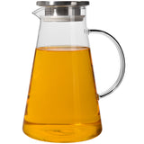 厂家现货批发加厚高硼硅玻璃冷水壶现代简约平光大容量花茶凉水壶
