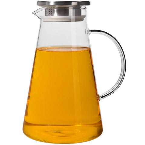 厂家现货批发加厚高硼硅玻璃冷水壶现代简约平光大容量花茶凉水壶