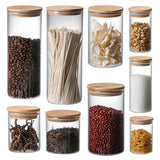 Glass sealing jars wholesale household food-grade glass with lid tea canisters large kitchen miscellaneous food storage storage jar