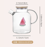 Borosilicate kettle high-capacity kettle high-color value cool water kettle glass high-temperature explosion-proof cold water kettle household tea kettle