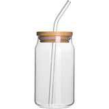 High borosilicate glass milk tea coffee cola cup net red high temperature resistant glass water cup with lid straws