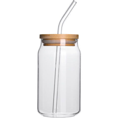 High borosilicate glass milk tea coffee cola cup net red high temperature resistant glass water cup with lid straws