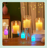 High borosilicate aromatherapy candle cups diy empty glass containers household double-layer heat insulation anti-scald transparent glass candle holders