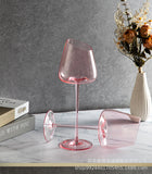 French flamingo red wine glass crystal glass goblet light luxury style high value wine glass crystal glass gift