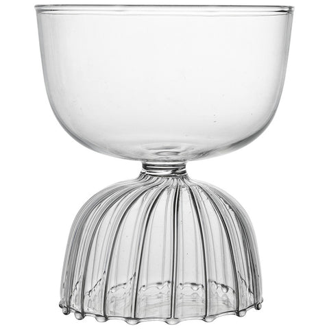 Borosilicate glass creative red wine glass home dessert ice cream bowl handmade heat-resistant water glass tall champagne glass