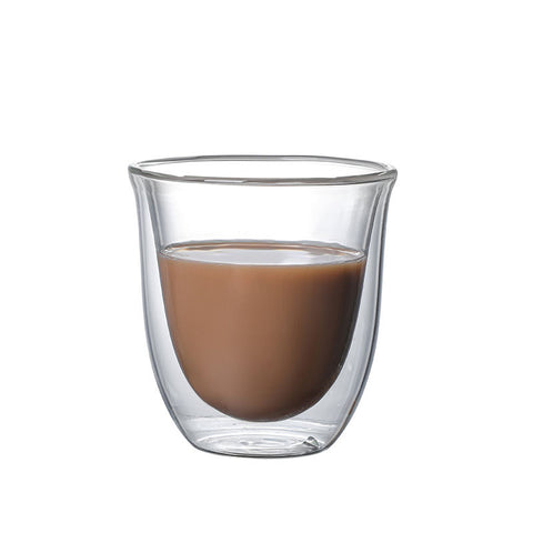 High borosilicate double glass cups glass coffee cups wholesale double transparent drinking cups insulated water cups