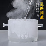 批发高硼硅玻璃锅耐高温炖煮锅家用泡面双耳锅透明玻璃环保汤锅