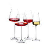 Luxury Burgundy Wine Glass Set - Classic Crystal Stemware for Discerning Connoisseurs