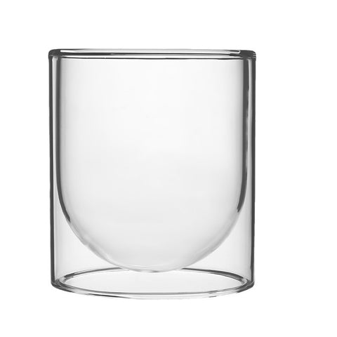High borosilicate glass candle cups heat-resistant double-layer heat insulation candle empty cup containers bedroom with transparent candle holders