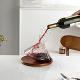 Hot not to fall down to wake up creative gyroscope rotating wine dispenser household crystal glass shaking wake up wine dispenser