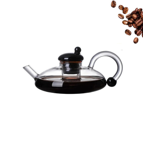 High borosilicate high temperature filtration teapot glass teapot heat-resistant glass tea set home coffee maker