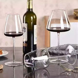 Luxury Burgundy Wine Glass Set - Classic Crystal Stemware for Discerning Connoisseurs