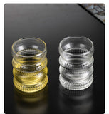 Creative high borosilicate glass cup large capacity juice green tea cup household cute caterpillar whiskey glass wine glass