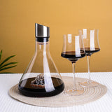 Waterfall Iceberg Wine Decanter - Handcrafted Crystal Glass Aerator with Artistic Flair
