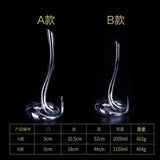Handcrafted Crystal Glass Artistic Wine Decanter – Serpentine Design, Premium Decorative Piece (Masterful Craftsmanship)"