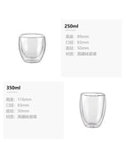 High borosilicate aromatherapy candle cups diy empty glass containers household double-layer heat insulation anti-scald transparent glass candle holders