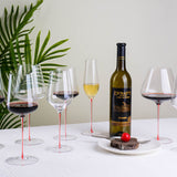 Crystal brushed red kinda red wine glass highball wine glass home set crystal glass modern simple