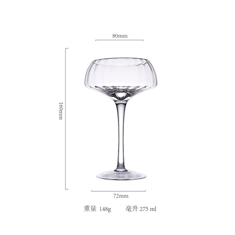 Creative Crystal Champagne & Cocktail Glasses Set – Elegant Stemware for Celebrations, Parties, and Toasts