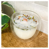 High borosilicate aromatherapy candle cups diy empty glass containers household double-layer heat insulation anti-scald transparent glass candle holders