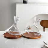 Hot not to fall down to wake up creative gyroscope rotating wine dispenser household crystal glass shaking wake up wine dispenser