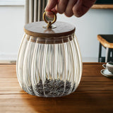 Glass Storage Jars Wholesale Chinese Irregular Household Kitchen Organizing Storage Jars Vertical Tea Jars Sealing Jars