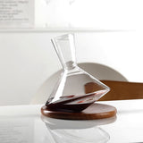 Hot not to fall down to wake up creative gyroscope rotating wine dispenser household crystal glass shaking wake up wine dispenser