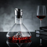 Light luxury Jinshan sober wine dispenser hotel restaurant table waterfall models glass iron mouth wine dispenser home wine cabinet ornaments