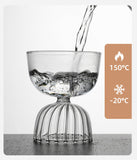 Borosilicate glass creative red wine glass home dessert ice cream bowl handmade heat-resistant water glass tall champagne glass