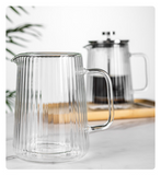 French press pot double glass hand brewing mocha pot French filter pressure home brewing tea filter pot milk froth coffee pots