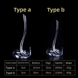 Handcrafted Crystal Glass Artistic Wine Decanter – Serpentine Design, Premium Decorative Piece (Masterful Craftsmanship)"