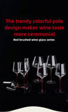 Crystal brushed red kinda red wine glass highball wine glass home set crystal glass modern simple