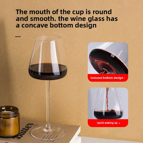 Crafted with Ultra-thin & Slim Technology, 900ml Ultra-large Capacity Wine Glass - Defining Luxury in Home Red Wine Glasses
